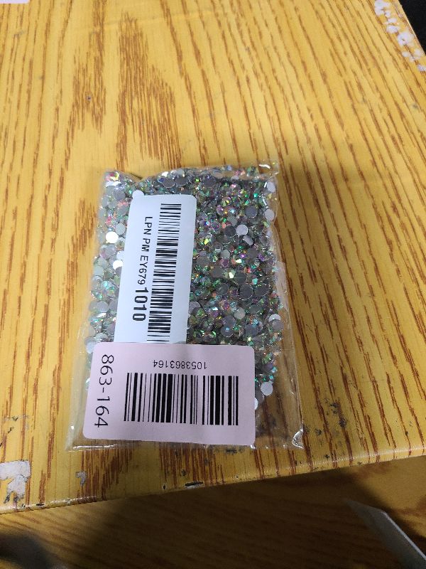Photo 1 of 2000PCS SS20/5mm Glass Crystal Rhinestones (Crystal AB), Flatback AB Rhinestones for Bedazzling Crafting DIY Crafts Nail Art Makeup Decoration, Gems Diamond Charms for Tumbler Shoes Clothing Mug
