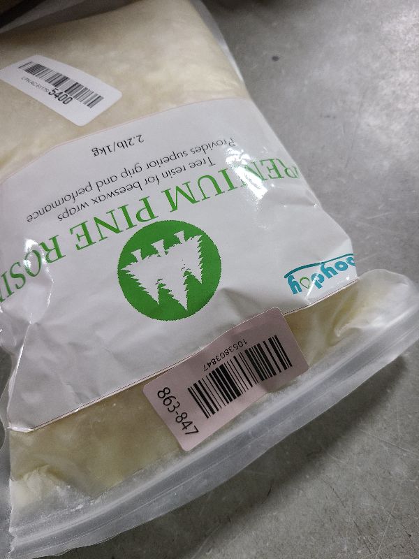 Photo 1 of 2.2 Pound Pine Resin Natural Pine Rosin for Beeswax Wraps Food Grade Rock Rosin Good Gum Grip and Performance Ideal for Musicians Athletes Dancers and DIY Projects (2.2, Pounds)