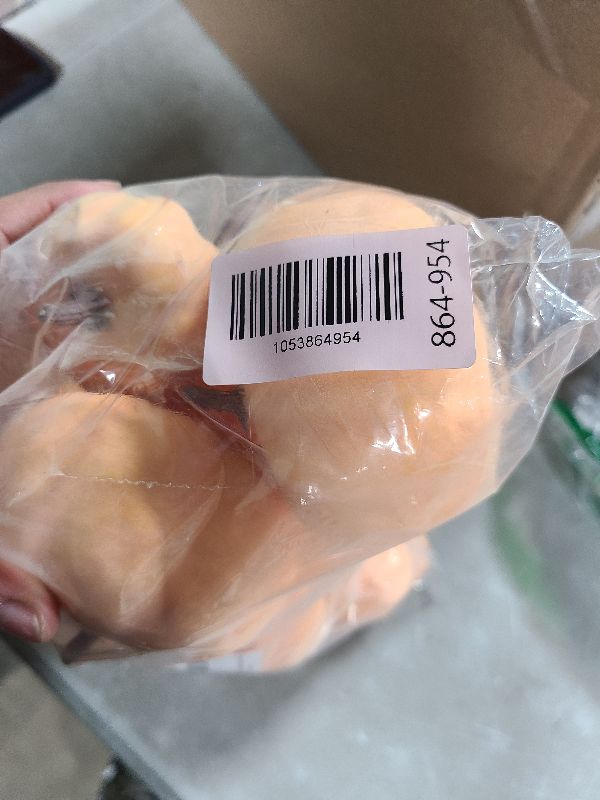 Photo 1 of 12 Pcs Assorted Small Orange Artificial Pumpkins Decorative Fall Pumpkins Harvest Pumpkins Foam Pumpkins for Gifts Fall Wedding Baby Shower Thanksgiving Halloween Table Centerpiece Mantel Decor