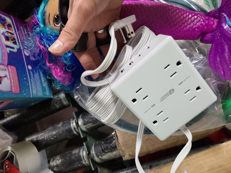 Photo 1 of 20Ft Long Extension Cord, Flat Plug Power Strip with 8 Outlets & 4 USB Ports (2 USB C), Wall Mountable Surge Protector, Desk Charging Station for Home Office, College Dorm Room Essentials