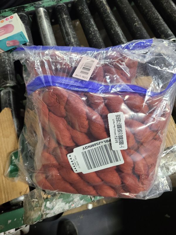 Photo 1 of 12 Pack Cheesecloth Table Runner, Runner Gauze Boho Wedding Decor Romantic Table Runner for Wedding Birthday Party(35" x 118") (Terracotta)