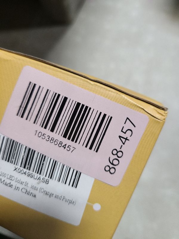 Photo 1 of 2 Pack 200 LED Solar Halloween Lights Outdoor Waterproof, Solar String Lights for Outside, Solar Tree Light with 8 Lighting Modes for Xmas Party Garden Yard Halloween Decorations (Orange and Purple)