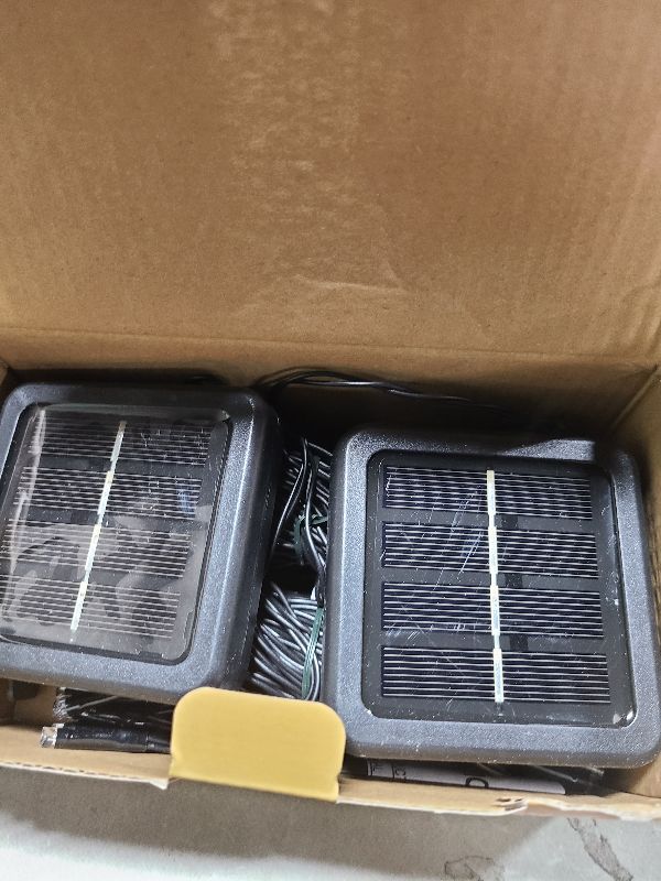 Photo 1 of 2 Pack 200 LED Solar Halloween Lights Outdoor Waterproof, Solar String Lights for Outside, Solar Tree Light with 8 Lighting Modes for Xmas Party Garden Yard Halloween Decorations (Orange and Purple)