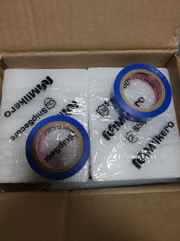 Photo 1 of 120 Pack Trading Card Shipping Protectors, 3.5'' x 4.5'' Plastic Card Protector with Tape Rolls for Mailing Sports Cards