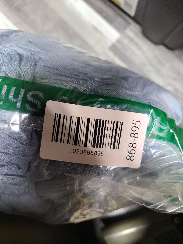 Photo 1 of 12 Pack 10FT Dusty Blue Cheesecloth Table Runner 120 Inch Long Gauze Rustic Boho Cheese Cloth Table Runner Sheer Fabric for Wedding Party Birthday Bridal Baby Shower Centerpiece Home Decor