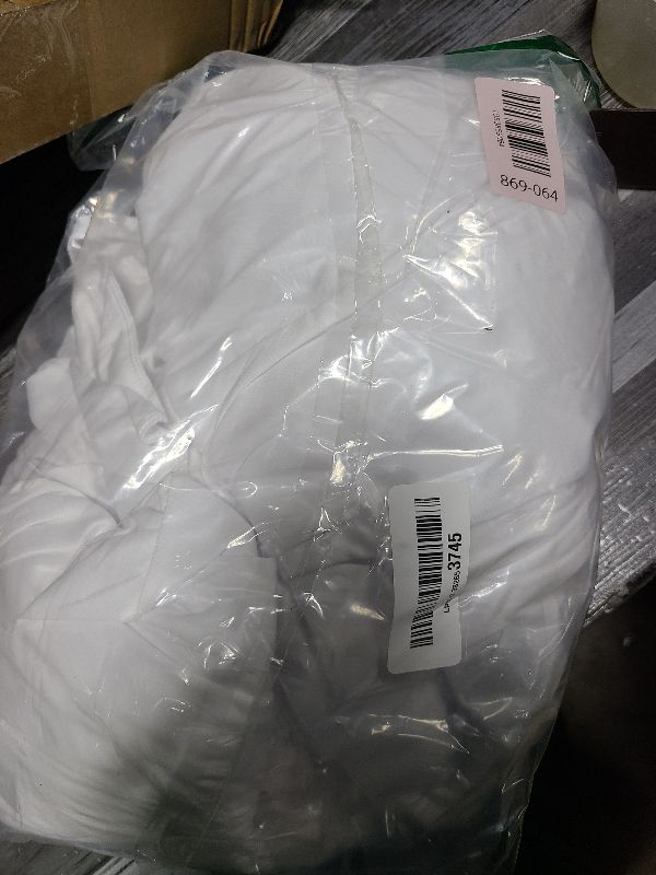 Photo 1 of 10x10ft Wrinkle Free White Backdrop Curtain for Parties Soft Fabric Drapes Wedding White Curtain Backdrop for Birthday Party Decorations Background for Photography 5x10ft, 2 Panels