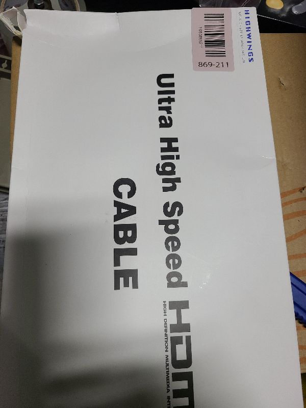 Photo 1 of 10K 8K HDMI 2.1 Cable 2-Pack 6.6FT, Highwings Certified 48Gbps Ultra High Speed Slim HDMI Cord,Support 4K@120Hz 8K@60Hz, HDCP 2.2&2.3, Dynamic HDR,eARC,DTS:X, Compatible with Roku TV/HDTV/PS5/Blu-ray