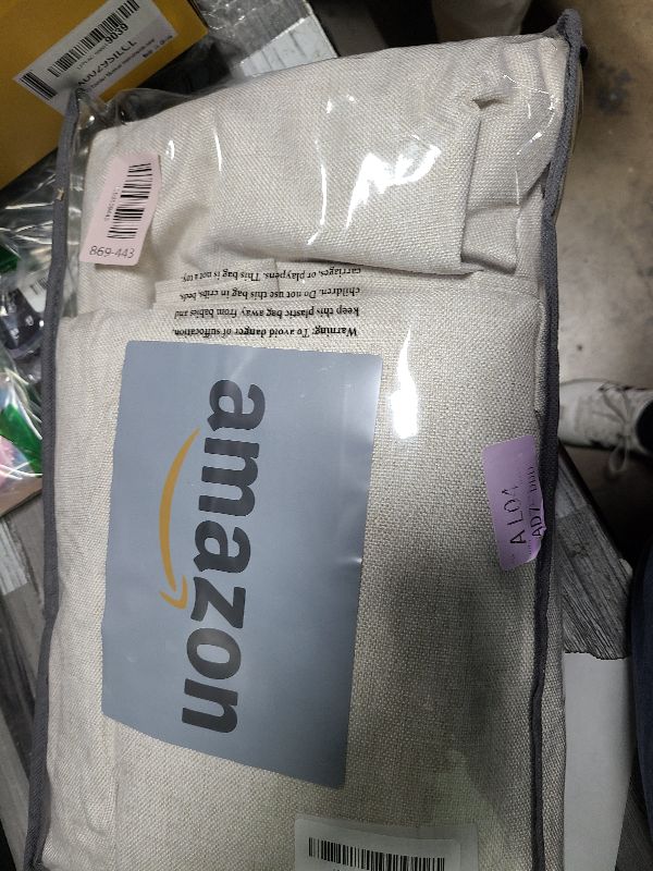 Photo 1 of 100% Blackout Shield Linen Blackout Curtains for Bedroom 90 Inches Long, Back Tab/Rod Pocket Living Room Drapes, Thermal Insulated Blackout Curtains 2 Panels Set, 50" W x 90" L, Beige