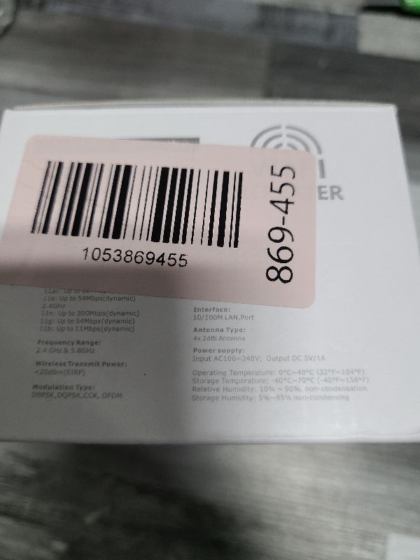 Photo 1 of 2025 1.2Gbps WiFi Extender Signal Booster, Up to 12880 sq. ft, Dual Band 5GHz/2.4GHz, WiFi Extenders Signal Booster for Home, WiFi Range Extender with Ethernet Port, Connects 100+ Devices