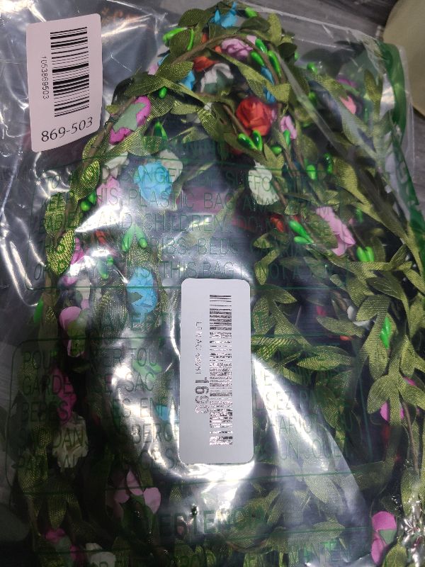 Photo 1 of 10 PCS Flowers Crown Floral Garland Headband Rose Flower Wreath For Travel And Wedding Festivals