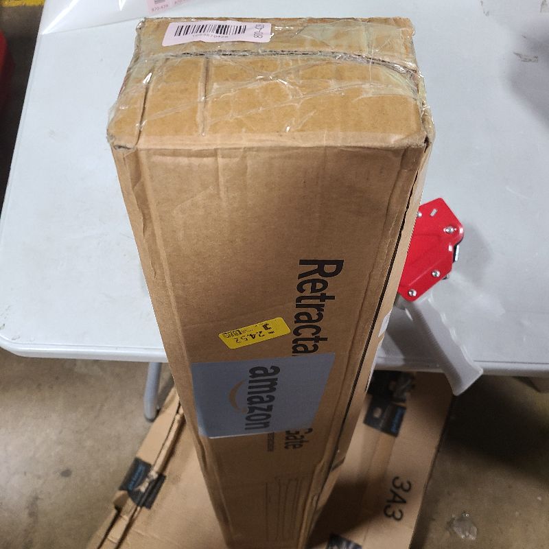 Photo 1 of 160 Inch Retractable Baby Gates Extra Wide, 42 Inch Extra Tall Retractable Gate, 13 FT Reinforced Retractable Dog Gate with Reinforcement Rod to Prevent Crawling Through, for Doorways, Stairs, Hallway