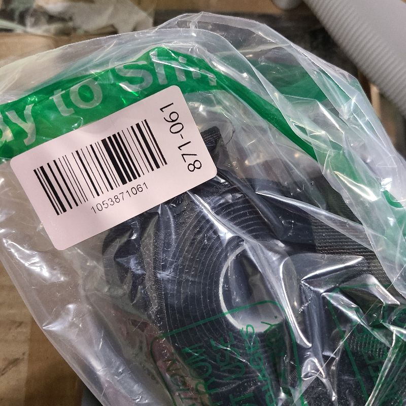 Photo 1 of 1" x16Ft Hook and Loop Straps with 25 Metal Buckles, Adjustable Fastening Cable Straps, Free Cut Length, Reusable Nylon Cable Ties for Organizer or Storage, Black