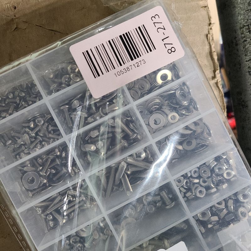 Photo 1 of 1110PCS Nuts and Bolts Assortment Kit, Stainless Steel Hardware Assortment Kit with Assorted Screws, Nuts, Bolts and Washers?#4-40#6-32#8-32#10-24?