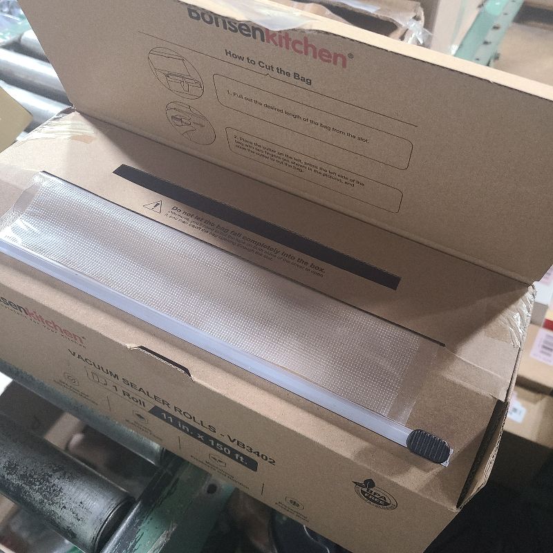 Photo 1 of [2025 New] Bonsenkitchen 11” x 150’ Vacuum Sealer Bags Rolls with Cutter for Food Storage, Commercial Grade, BPA Free, Great for Meal Prep and Sous Vide Cooking