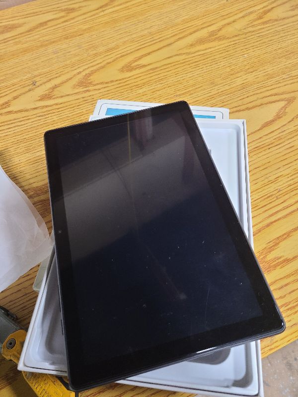 Photo 1 of (FOR PARTS ONLY) Tablet, 10.1 inch, Android 14 Tablets, Octa-Core, 12GB RAM + 64GB ROM (1TB Expand), 6000mAh Battery, 2.4G+5G Wi-Fi 6, 2MP+8MP Cameras, Bluetooth, 1280x800 FHD IPS (Gray)