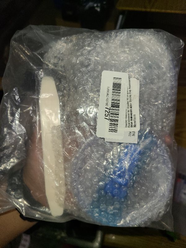 Photo 1 of 2 Pack 30 oz Tumbler Flip Straw Lid for Stanley Quencher ProTour Leak Proof Lid Replacement for Stanley H2.0 Quencher, Spill Proof Reusable Lid for Stanley Cup Accessories (Blue & Blue, 30 oz)