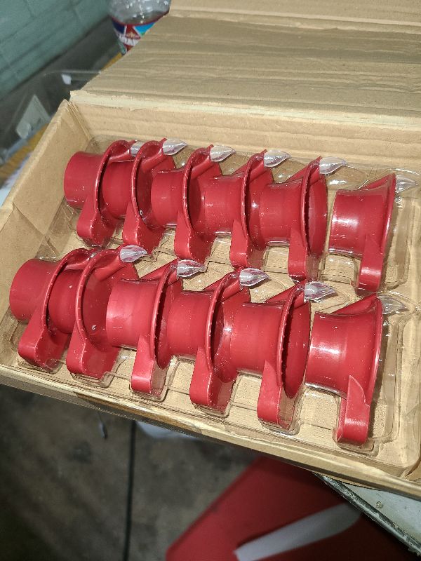 Photo 1 of 12 Pcs Diwali Diyas Lamp Decorations, Diwali Red Led Water Sense Lights, Waterproof Flameless Oil Lamp Shape Tea Lights, Diwali Decorations for Home Indian Temples Pooja Housewarming Return Gift