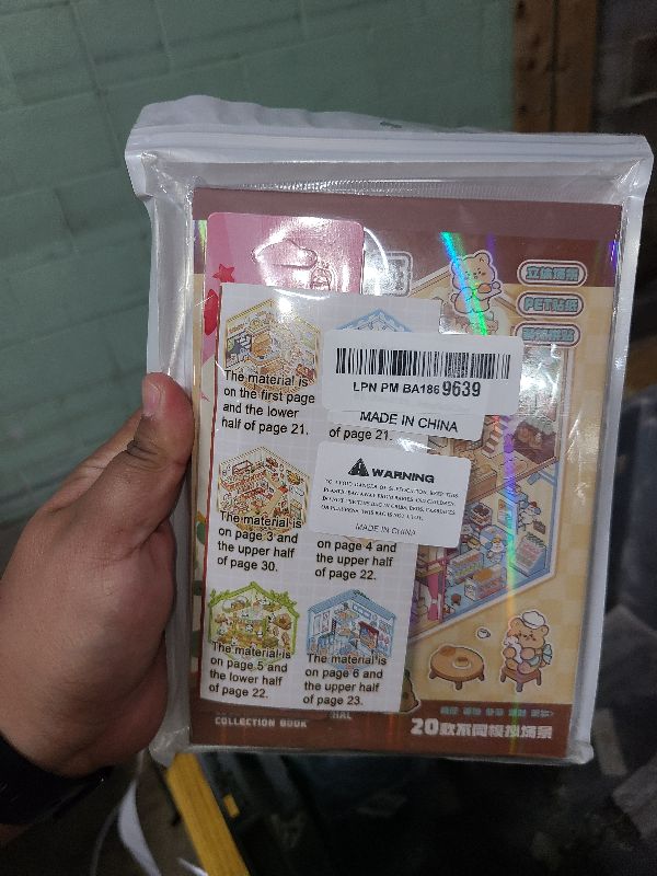 Photo 1 of 20 Sets DIY 3D Sticker Scene Collection Book for Kids Adults Cute Make Your Own Shop House Stickers for Gifts Stickers Therapy for Adult Relief Stress Pass The Time Play Park Hamburg Castle Library