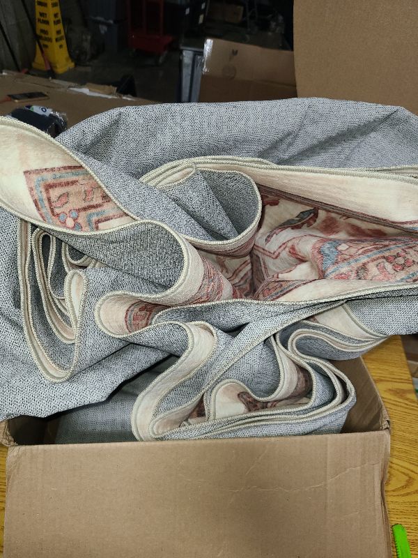 Photo 1 of Area Rug Vintage Machine Washable Low Pile Carpet No Shedding Area Rugs for Living Room Bedroom Dining Room Kitchen Entryway Hallway Office Indoor-Brick/Pink