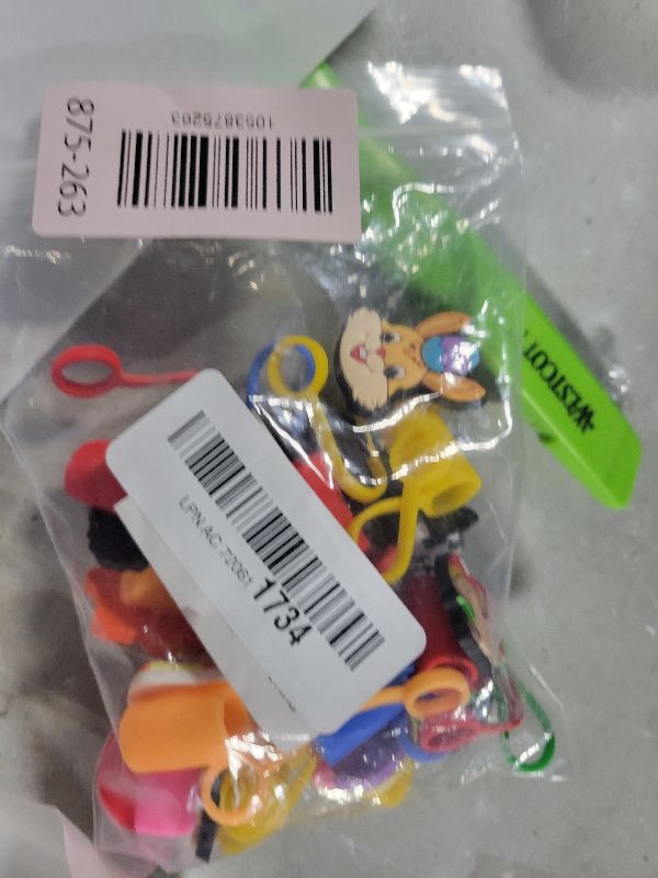 Photo 1 of 20Pcs Random Different Straw Cover Toppers for Stanley 40oz Cute Tumbler Straw Cap for 0.4inch Straws Stanley Cup Accessories