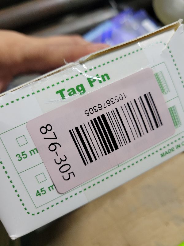 Photo 1 of 2 Inch Tag  Refills, 5000 PCS Tagging Gun Fasteners, Plastic Clothing Tag Barbs Attachments, for Most Standard Garment Price Tags Gun