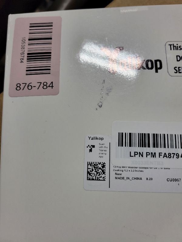 Photo 1 of 12 Pcs Mini Wooden Scoops for Canisters Mini Wood Coffee Spoon Small Bath Salt Washing Powder Scoops for Spices Tea Beans Sugar Scrubs Bath Salts Cooking 1.2 x 3.2 Inches