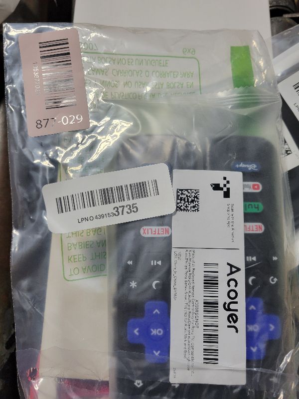 Photo 1 of (Pack of 2) Replacement Remote Control Only for Roku TV, Compatible for TCL Roku/Hisense Roku/Onn Roku/Sharp Roku/Element Roku/Westinghouse Roku/Philips Roku Smart TVs (Not for Roku Stick and Box)