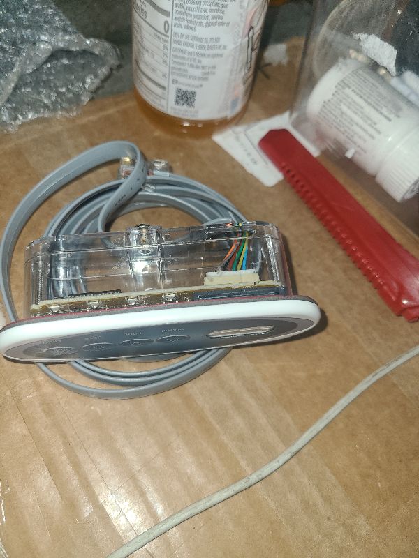 Photo 1 of (11)
53238 Mini Oval 4-Button Topside Control Panel for Balboa VL200 Heat Jacket System–Hot Tub Spa Temperature Controller with LCD, RJ45 8-Pin, Includes 55472 (Topside) & 11393 (Overlay)- 7ft(84") Cord