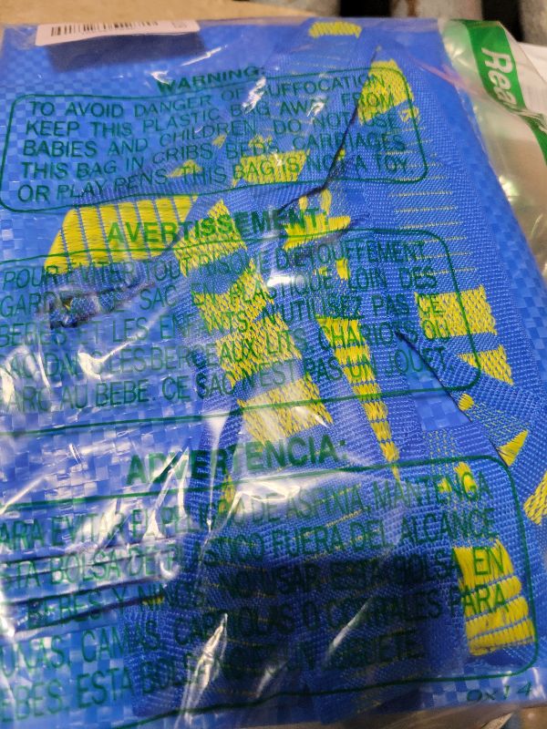 Photo 1 of 2 Ikea Frakta Shopping Bags 10 Gal Blue Tote Multi Purpose Durable Material