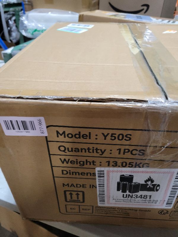 Photo 1 of OUCAXIA Y50S Robotic Pool Cleaner, Upgraded Motor, Powerful Wall-Climbing with Scrubber Brushes, Smart Path Navigation, Cordless Pool Vacuum for Inground Pools up to 2000 Sq.ft