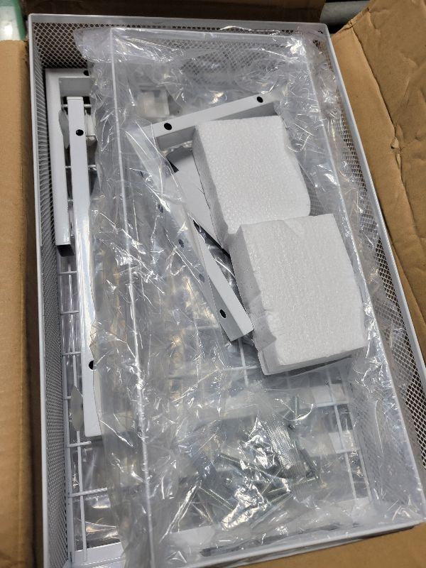 Photo 1 of 2-Pack Under Sink Storage Organizer, Large 2-Tier Elegant Mesh Pull Out Shelf for Kitchen and Bathroom Cabinet Organization, L-Shaped and Adjustable Height Design for Maximum Space Efficiency-White