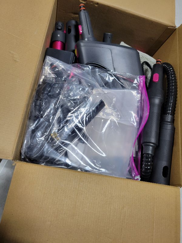 Photo 1 of 12-in-1 Steam Mop, Steam Cleaner Detachable, Extendable Hose, 23FT Power Cord, 440ml Removable Tank, 260°F Floor Steamer, 3-Level Control, Multi-Purpose for Hardwood, Tile, Grout, Windows, Kitchen