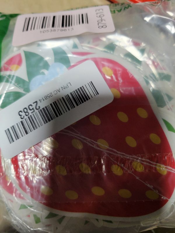 Photo 1 of 12 PCS Strawberry Birthday Party Banners Strawberry Garland Banner Decorations Berry First Hanging Swirl Kit Cutouts for Girls Baby Shower Party Supplies Decor