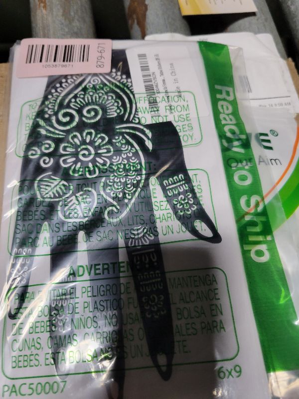 Photo 1 of 18 Sheets Henna Stencils Henna Tattoo Stencil Kit, Hand Henna Temporary Tattoo Stencils for Women and Girls Arabian Realistic Tattoo Stickers