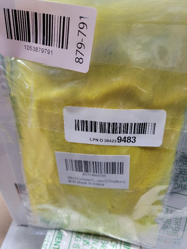 Photo 1 of 100pcs Yellow Feathers Fluffy Turkey Marabou Feathers 4-6 Inches for Crafts Dream Catcher Fringe Trim Colored Feathers Fly Tying Material