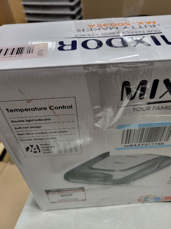 Photo 1 of 1400W Electric Mini Waffle Maker, 24-Hole Walnut Cookie Mold Maker, Automatic Cookie Press Stuffed Waffle Maker Machine with Non-Stick Coating for Cookie Pie Cake Waffle