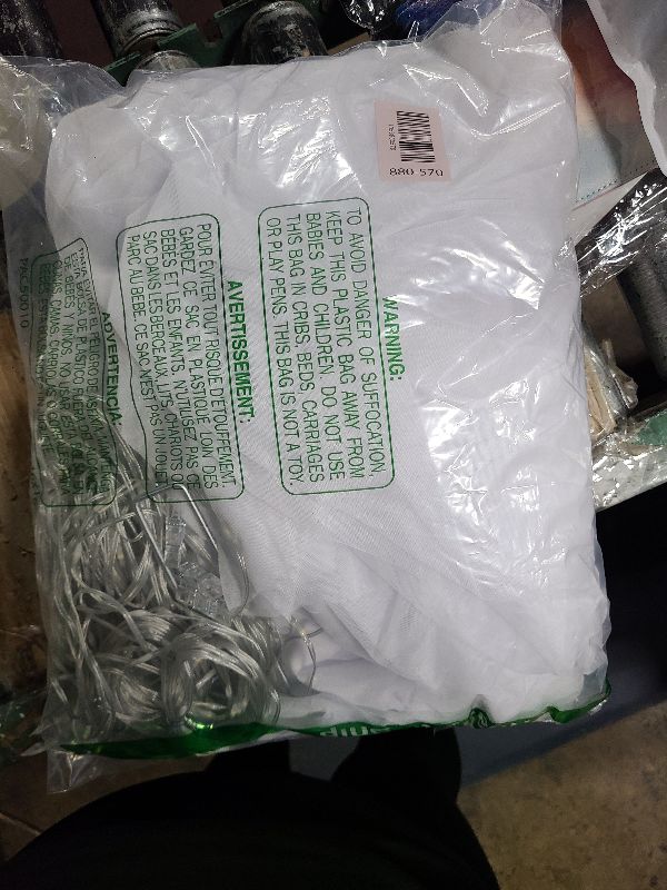 Photo 1 of 10ft x 10ft White Tulle Backdrop Curtain with Lights String for Parties Wedding Bridal Shower Sheer White Curtain Backdrop for Birthday Baby Shower Photo Booth Background Decorations