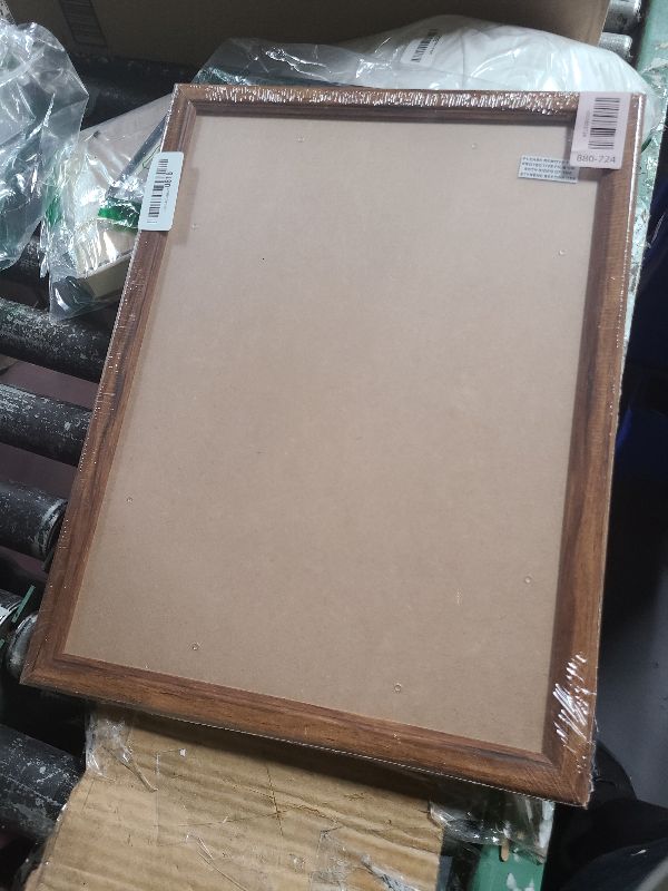 Photo 1 of 12x16 Picture Frame Brown Wood, Rustic Natural 16x12in Woodgrain Frame, Distressed Brown 12 x 16 inch Gallery Wall Photo Poster Frame with HD Plexiglass, Horizontal Vertical Wall Mounting Display 1pcs