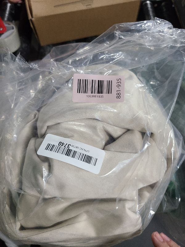 Photo 1 of 102 Inch Linen Blackout Curtains for Ceiling Track System Back Tab, Loop Pocket Curtains 72 Inch Wide Pinch Pleated Drapes for Patio Sliding Glass Door, Greyish Beige,W72 x L102, 2 Panels