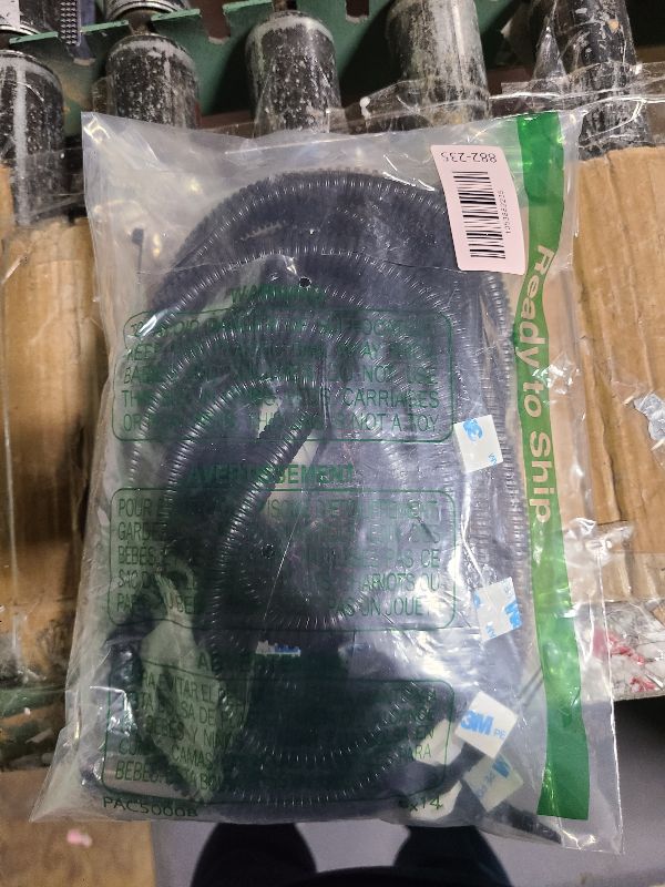 Photo 1 of 1/2 Inch Wire Loom Split Tubing - 15 ft Cord Protector Electric Wires Covers, Automotive Wire Flexible Conduit, Plastic Wire Cover with Cable Zip Tie (1/2"-15ft)