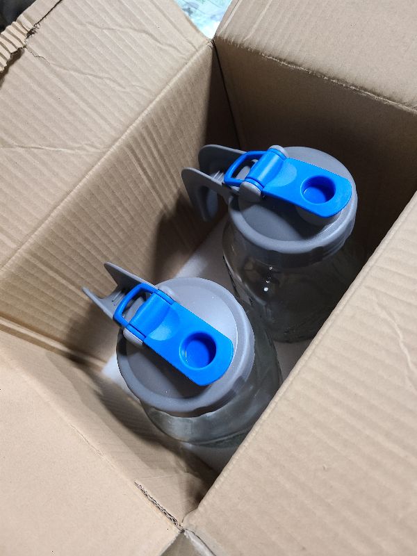 Photo 1 of 2 Pack 64 oz Sun Tea Pitcher, Half Gallon Mason Jar Pitcher with Wide Mouth Airtight Lid for Ice Tea, Cold Brew Coffee, Fridge Water, Breast Milk, Juices, Leak Proof