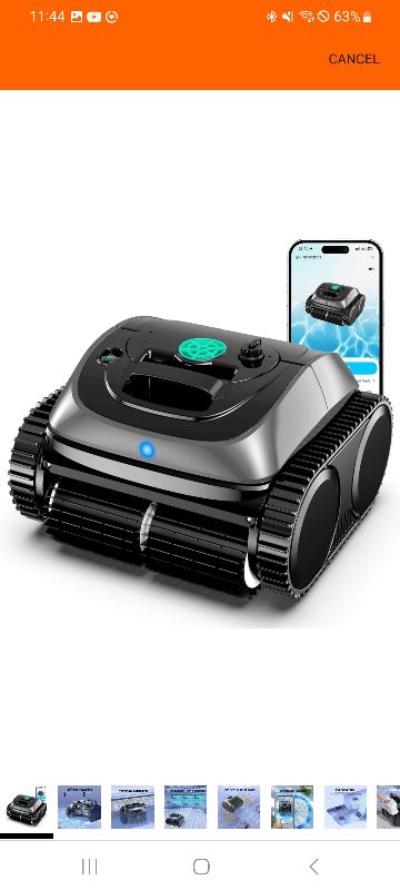 Photo 1 of 2025 Upgrade) WYBOT Pool Vacuum for Inground Pools, 4-in-1 Cordless Robotic Pool Cleaner for Above Ground Pools, Triple-Motor up to 1,614 Sq.ft, Wall & Waterline Cleaning, WiFi & Bluetooth Connect