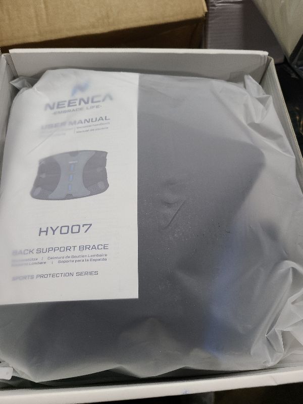Photo 1 of NEENCA Lower Back Brace for Lower Back Pain Relief, Medical Grade Lumbar Support Belt for Women Men, Herniated Disc,Lumbar Strain,Sciatica, Scoliosis (Black, Medium)
