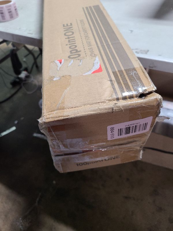 Photo 1 of 100pointONE Extra Large Office Chair Mat for Carpet, 46" x 60" Clear Desk Chair Mat for Low Pile Carpeted Floors- Easy Glide Plastic Floor Mat for Office Chair on Carpet