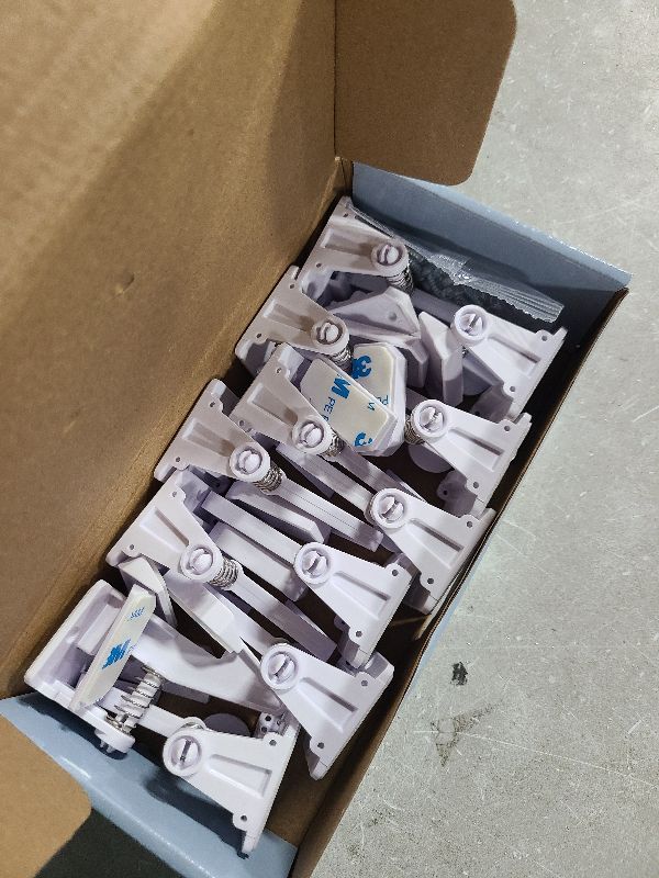 Photo 1 of 12 Pack Cabinet Locks Child Safety | Baby Safety Cabinet Locks NO Drilling 3M Adhesive Baby Proof Drawer Lock Child proofing cabinets latches for Kids Latch for Drawers & Door Child Safety Locks