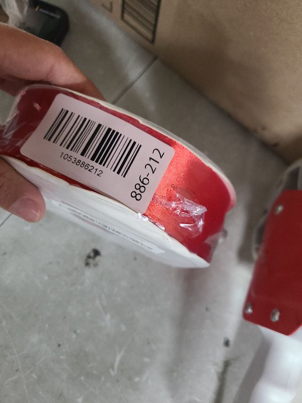 Photo 1 of 1-1/2" Wide x 100 Yards Single Face Polyester Satin Ribbon, Red Satin Ribbon for Crafts, Gift, Hair Bows, Wedding Party Decoration, Bow Making & Other Projects (Red)