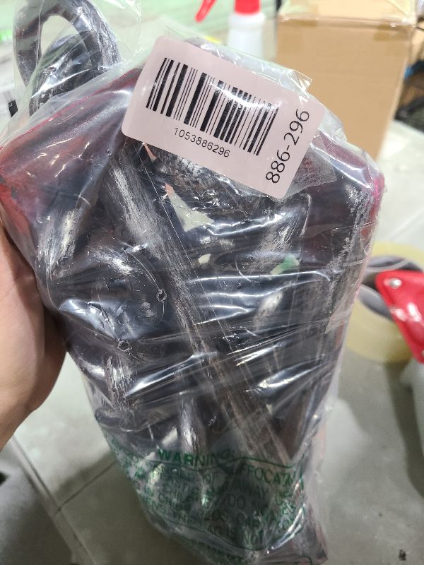 Photo 1 of 2 Pcs Halloween Chains Plastic Chain Links with Hooks Lock Scary Prison Chain Props for Halloween Party Dress Up Cosplay Accessory, 2 Styles