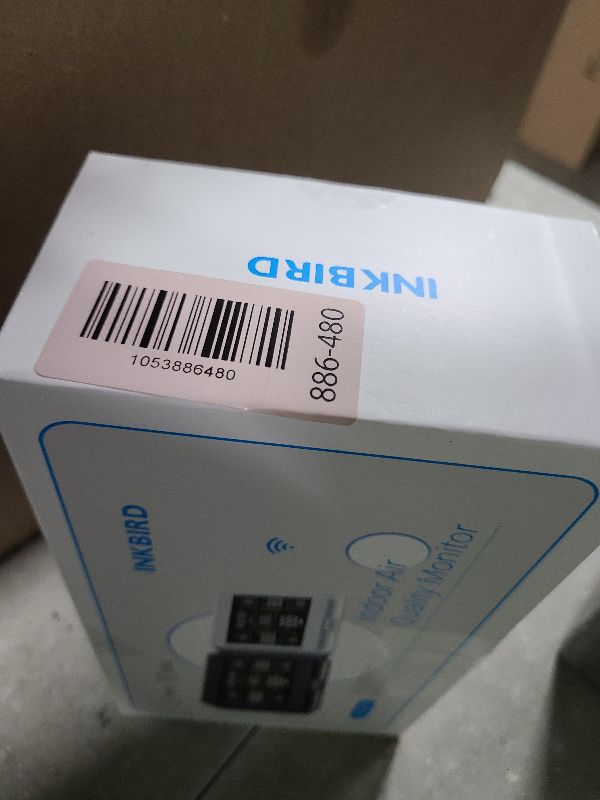 Photo 1 of 10-in-1 Air Quality Monitor with WiFi App Alerts | CO2, PM2.5, HCHO, TVOC Detector | 6.1" HD Display & 2Y Data Storage | Wall/Desk Mount for Home, Office, School (Black)