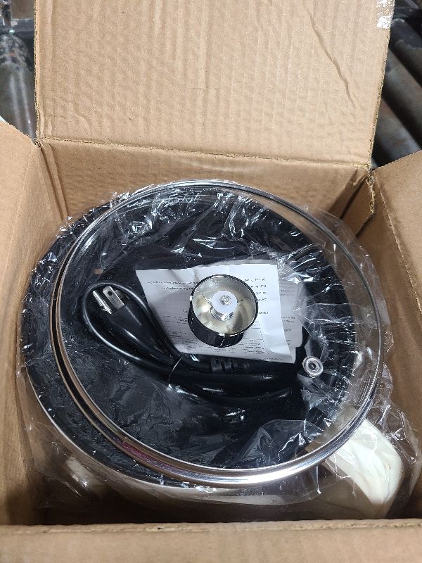 Photo 1 of 1.8L Electric Hot Pot?Ramen Cooker, Dual power supply Mini Portable Multi-Functional Lazy Pot for Pasta, Noodles, Egg, Soup,Rice?Non-Stick Noodle Cooker with Boil Dry Protection for Dorm, Office (white)