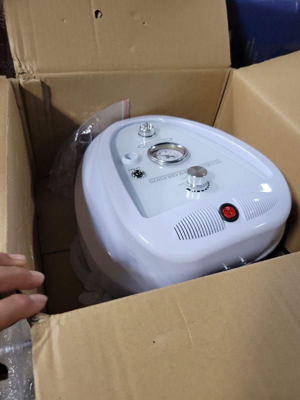 Photo 1 of 2 in 1 Diamond Micro der-ma-bra-sion Machine, Yofuly 0-68cmHg Suction Power Professional Diamond Glow Facial Machine with Spray Kit, Facial Skin Care Equipment for Home Use